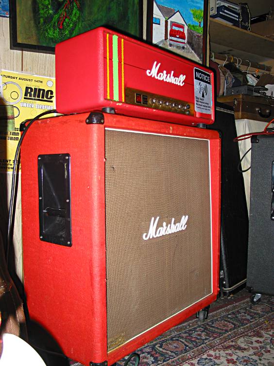 Tim's red Marshall.  The racing stripes make it go faster.