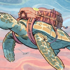 Turtle Luggage Tag